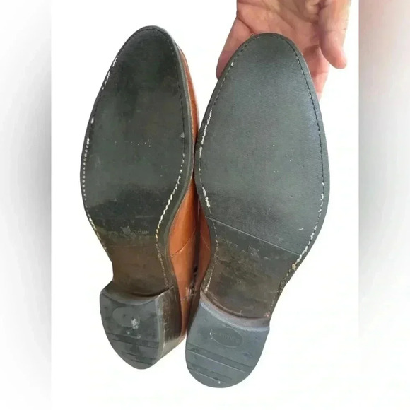 Florsheim Vintage 70s Distressed Browns Men's Chelsea Boots Size 10 1/2 D - Picture 10 of 16